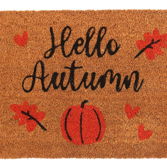 Natural Hello Autumn Doormat
